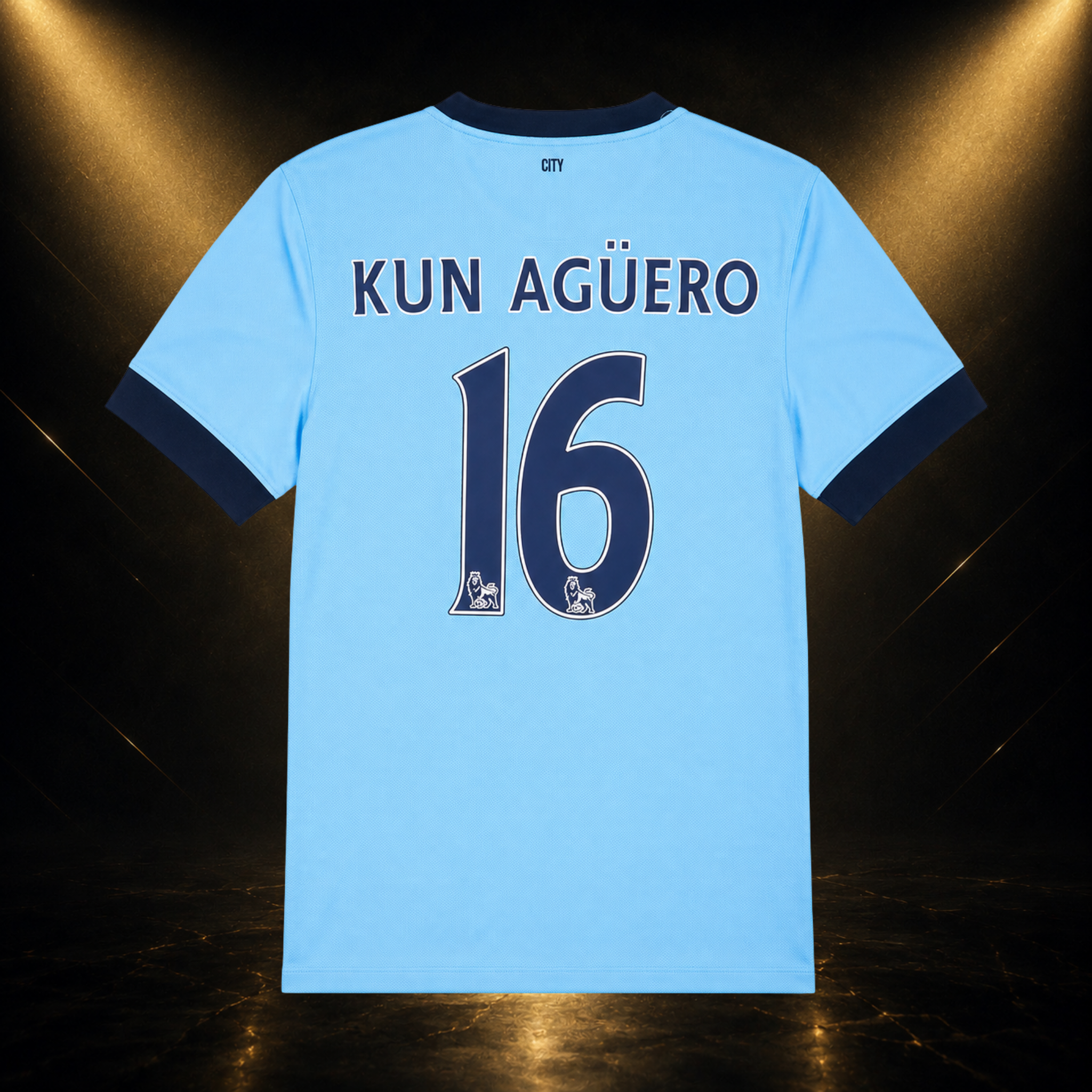 Jersey Kun Aguero Manchester City 15-16 Local