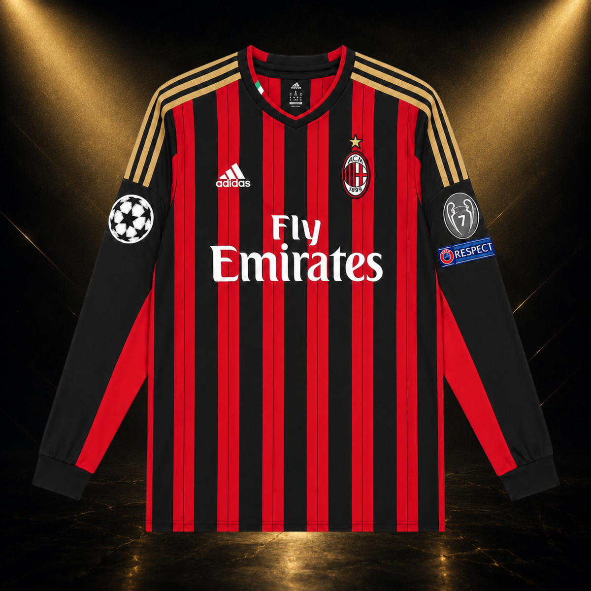 Jersey KAKÁ AC Milán 2013-14 Local Manga Larga