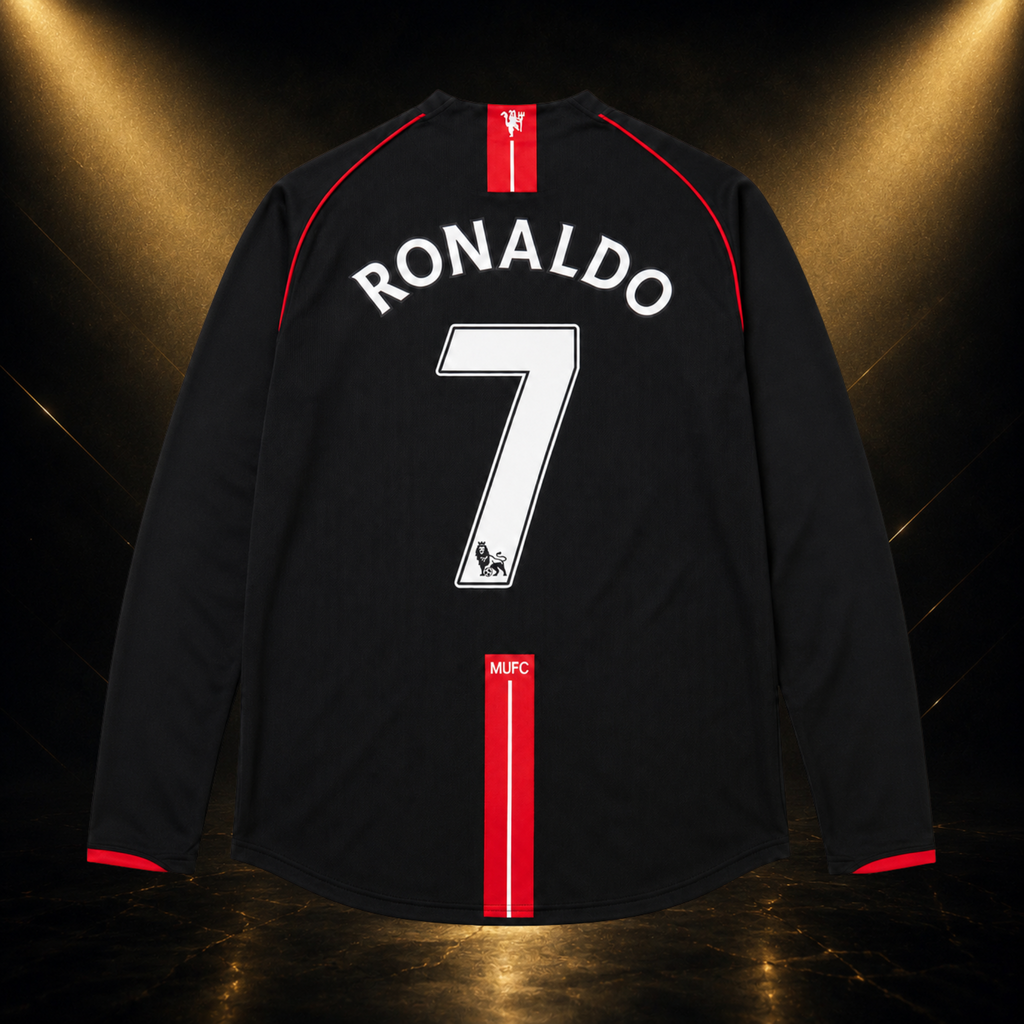 Jersey Ronaldo Man United 07-08 Alternativa Manga Larga