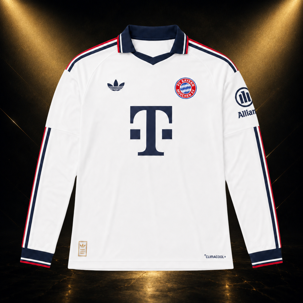 Jersey Bayern Manga Larga 26-27 Visitante