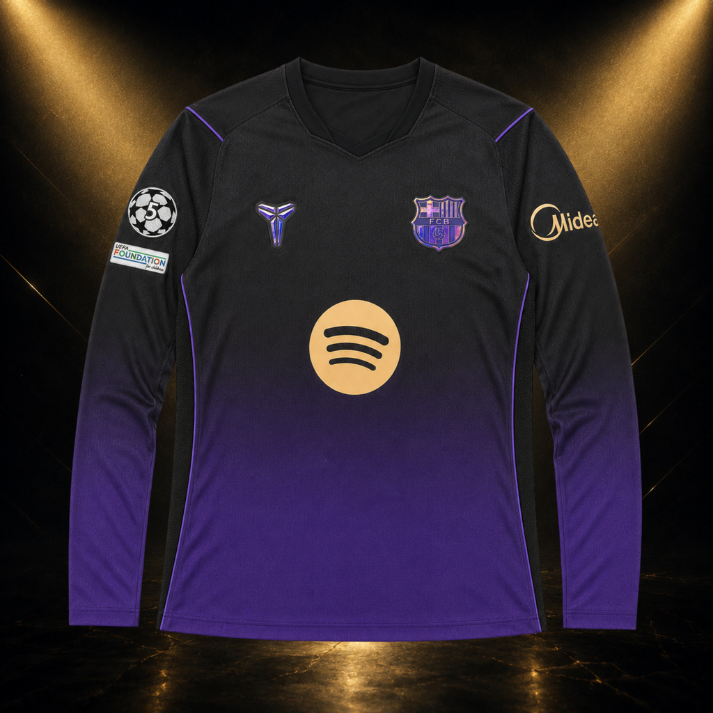 Jersey FC Barcelona Manga Larga 26-27 Visitante