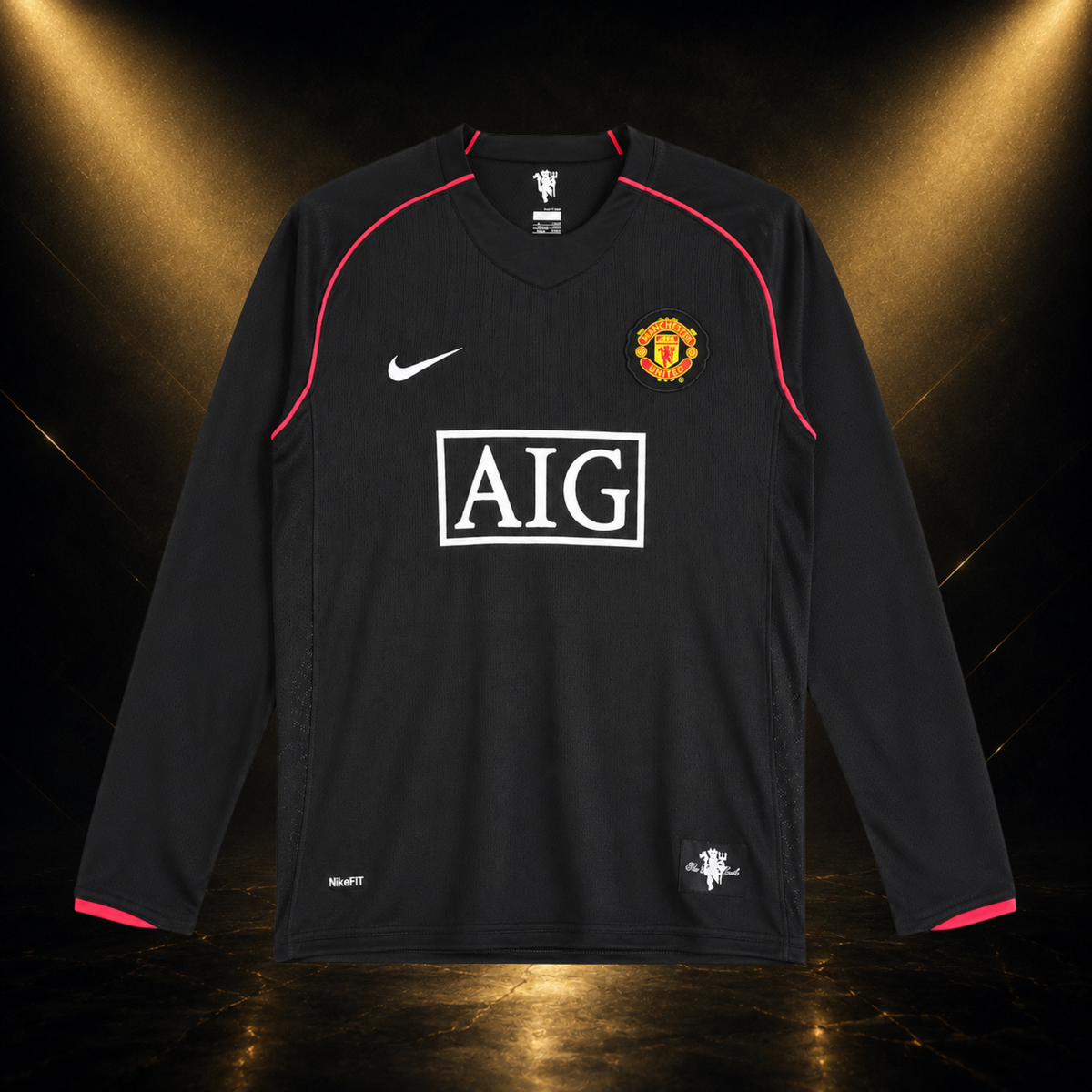 Jersey Ronaldo Man United 07-08 Alternativa Manga Larga